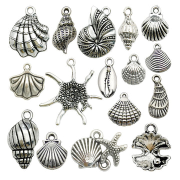 Metallic Seashell Shell Charms with 17 Listed Options