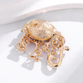 Elephant Crystal Two Designs Metal Brooch Pin for Jackets and Lapels view 4