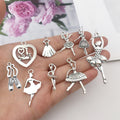 Antique Silver Flower Metal Charms with 11 Listed Options view 3
