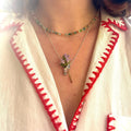 Hand Shaped Floral Jewelry in Six Necklace Pin and Stud Styles view 4