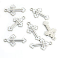Enamel-Look Silver Gold Cross Alloy Charms in 16 Styles view 7
