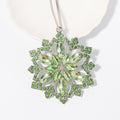 Rhinestone Snowflake Ornament Hanger Green Clear Styles view 6