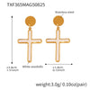 Gold Cross Earring