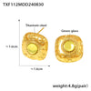 Gold Glass Studs