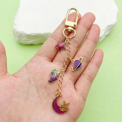 Image 1 showing grape keychains shown in the product image.