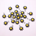 Tiny Colorful Daisy Charms with Gold Tone Loops in Nine Options view 11