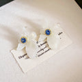 Translucent Resin Flower Stud Earrings In Three Colors view 7