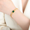 Green Glass Bracelet