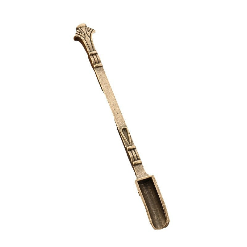 Portable Metal Snuff Spoon Keychain Mini Pipe Accessory Tool