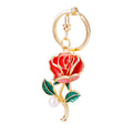 Pearl Rose Keychains in Pink and Red plus Assorted Color Option view 5