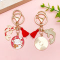 Cat Charm Keychains Featuring Red Cat Across 17 Pictured Variations view 2