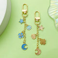 Shamrock Charm Keychains Featuring Blue Moon Across 21 Pictured Variations view 2