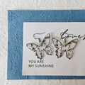 Acrylic Calligraphy Butterfly and Fan Earrings 3 Styles view 6