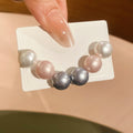 Pearl Look Round Square Stud Earring Sets Three Styles view 6