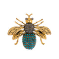 Gold Tone Bee Crystal Three Designs Metal Brooch Pin view 7
