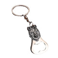 Animal Metal Bottle Opener Keychains: Turtle, Wolf, Frog And Lion Designs view 5