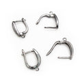 U Shaped Leverback Earring Hooks With Hanging Loops view 3