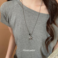 Silver Tone Star Pendant Necklaces with Varied Stone Accents view 3
