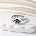 Gold and Silver Tone Eyelash Evil Eye Fashion Rings view 8
