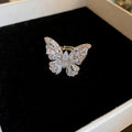Seven Mixed Butterfly Crystal Rings And Left Or Right Ear Clips view 6
