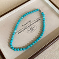 Turquoise Bead Strand Necklace Three Bead Size Options view 8