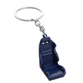 Metal Car Seat Keychain in Black, Red, Blue, Gunmetal and Silver view 5
