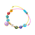 Assorted Bead Stretch Bracelets with Evil Eye Charms view 5