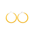Yellow Hoop Earrings In Large And Small Sizes Jewelry Design view 5
