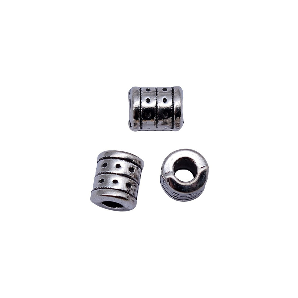 6.7x5.5x5.5mm 0.68g Antique Silver Zinc Alloy Small Hole Spacer Beads for Necklace Bracelet Jewelry Making