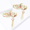 Phoenix Tassel Brooch In 2 Styles With Enamel And Crystal Details view 3