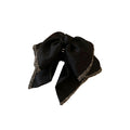 Black Glitter Crystal Edge Bow Hair Claw With Mismatched Gray Variant Image view 5