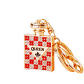 Crystal Plaid Perfume Bottle Keychains in Two Colors plus Assorted view 5