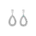 Crystal Teardrop Openwork Statement Drop Earrings Statement Jewelry Design view 5