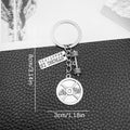 Eight Antique Silver Fitness Equipment Metal Keychain Designs view 10