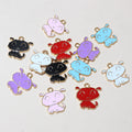 Colorful Enamel Dog Alloy Charms for Jewelry Making view 3