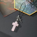 Glitter Resin Cross Phone Charms with Metal Cross 6 Colors view 6