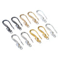 Curved Rhinestone Earring Hook Findings in Six Finishes view 2