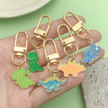 Cartoon Dinosaur Metal Keychains With Clasps, Six Styles view 4