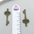 Gold-Tone Key Metal Charms with 36 Listed Options for Jewelry Making view 8