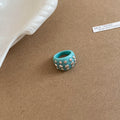 Resin Chunky Rings and Open Cuffs with Silver Studs or Rhinestones view 2
