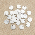 Stainless Steel Double Disc Pendants with Star Cutout Links view 6