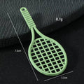 Painted Metal Tennis Racket Charm Pendants Hollow Head Ten Colors view 2