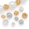 Openwork Mesh Ball Metal Spacer Beads for Jewelry Making view 2