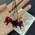 Dripping Heart Phone Strap Charms in Three Color and Metal Finishes view 2