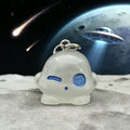 Glow-in-the-Dark Blue-Eyed Alien Phone Strap Charms in Ten Poses view 10