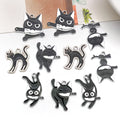 Black Black Cat Metal Charms with 5 Listed Options view 2