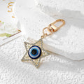 Rhinestone Evil Eye Keychains Gold Silver Eight Styles view 4