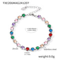 Prong Set Zircon Tennis Necklace and Bracelet Collection view 7