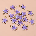 Tiny Colorful Enamel Starfish Charms in Seven Options view 7
