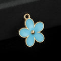Enamel Daisy Charm Pendant Silver-Tone And Gold-Tone Six Colors view 10